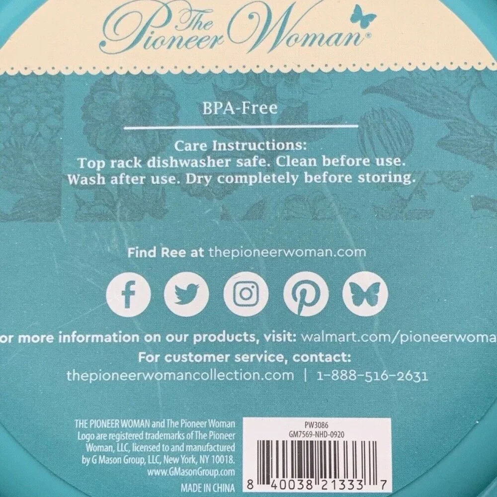 Pioneer Woman Pet Bowl Gorgeous Garden Melamine Small 14oz Dog Cat Dish New